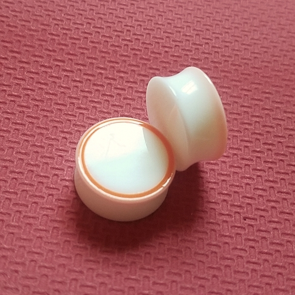 Awesome Acrylic white with orange ring 7/8in or 22mm - Picture 3 of 4